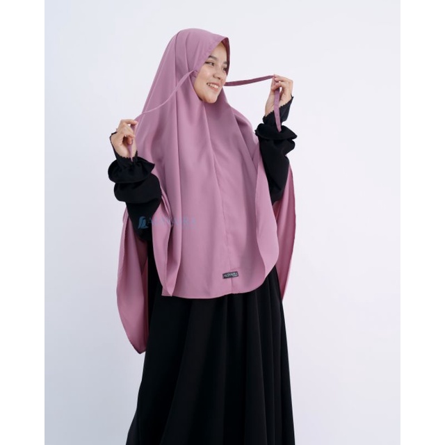 Khimar Daily Wolfis Premium Size L Alsyahra Exclusive