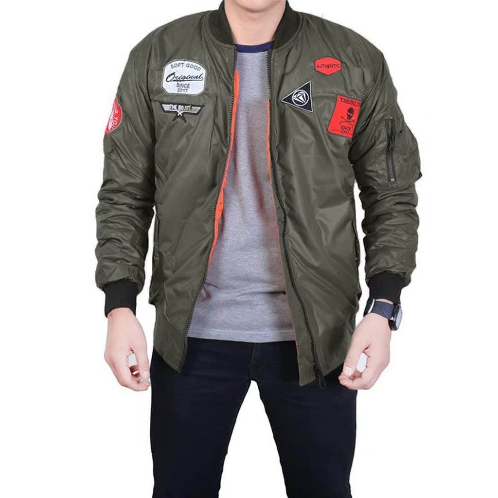 TERBARU!! JAKET BOMBER PILOT/ JAKET PRIA BOMBER SOFT GOOD