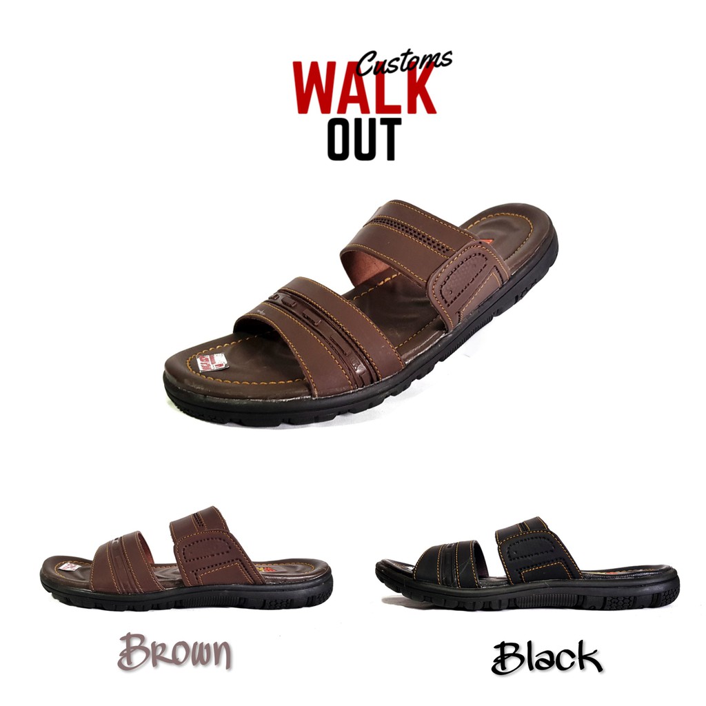 WALKOUT - Sandal Slide Ban 2 Pria Casual Synthetic Leather