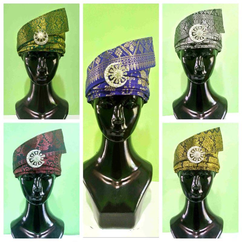 Tanjak/Tengkolok/Destar Asli Melayu Model Dendam Tak Sudah Full yang Mewah dan Elegan
