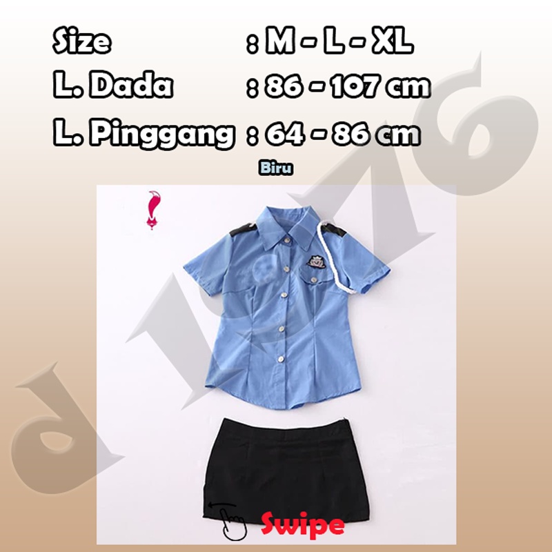 d1976 Lingerie Costum Sexy Cosplay Lingery All Size M L XL Kostum Pramugari Pilot Seksi OFL-F238-4