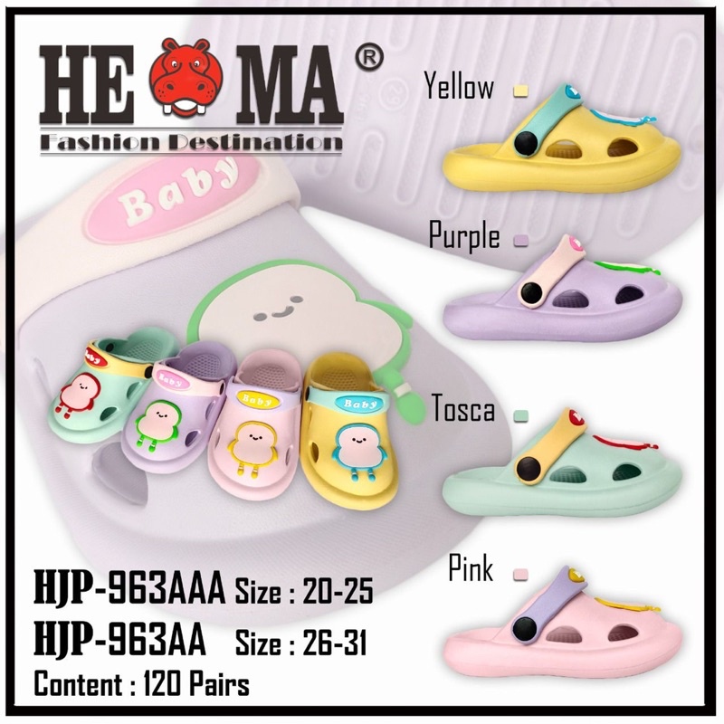 Castle - Sandal Baim Anak-anak / Sandal Kodok Anak / Sandal Bakpao Anak / Sepatu sandal ANAK Karakter Lucu BABY'S series