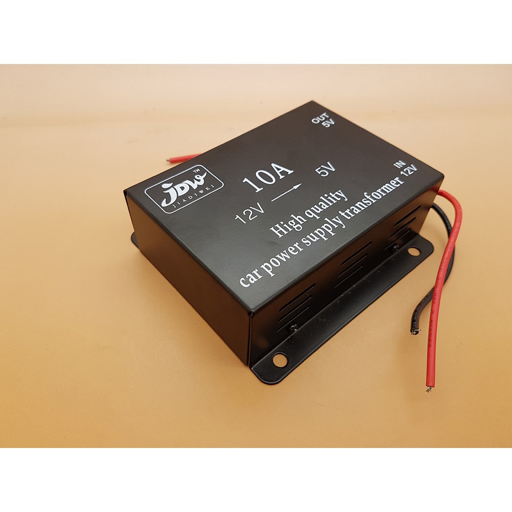 DC 12V to 5V 10A Car Power Supply Converter ( Penurun tegang