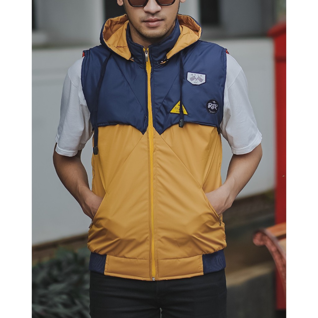 COD - JAKET ROMPI HOODIE COMBINATION PRIA NEW BGSR - JAKET PARASUT - ROMPI MOTOR - ROMPI TOURING - J