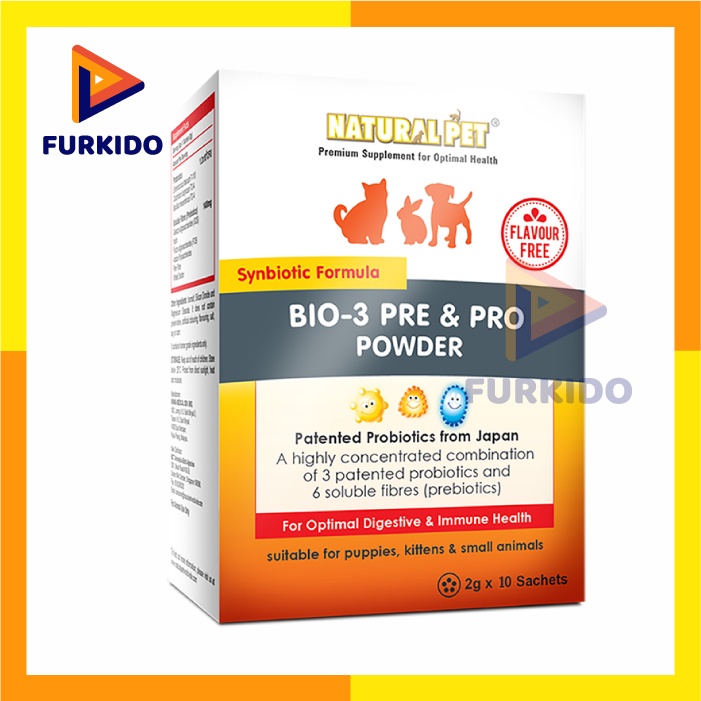 Natural pet bio 3 pre &amp; pro powder digestive &amp; immune health (NAT-175)