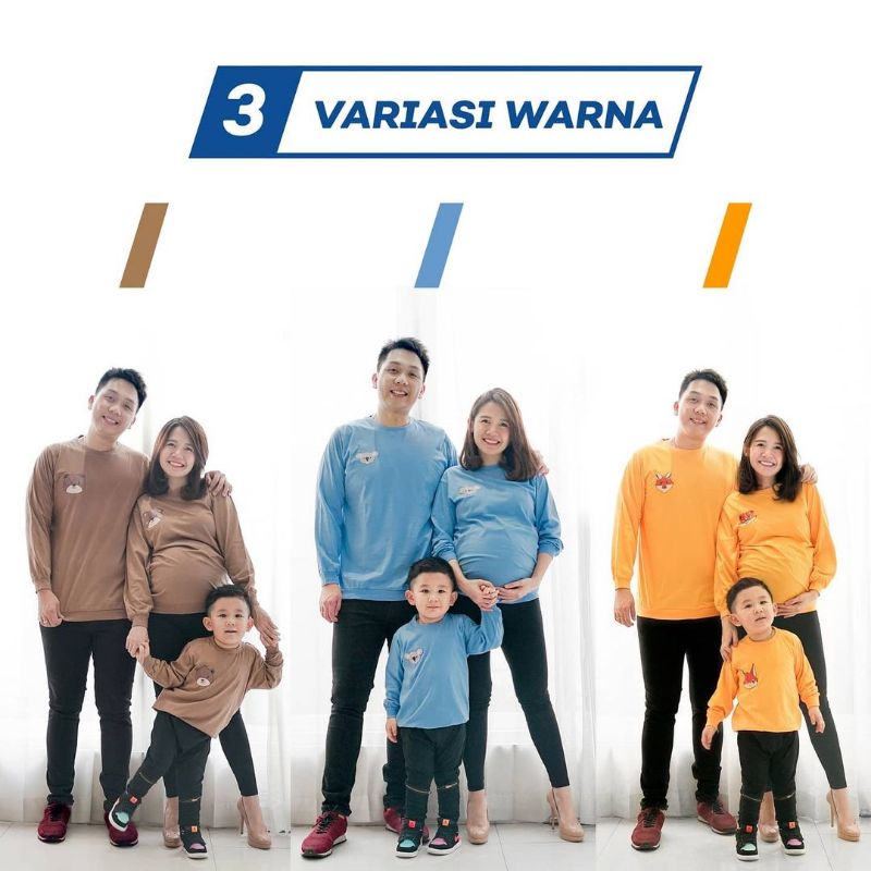 MARCO Sweater Kaos Family / Couple / Keluarga - Custom Nama/Tulisan - MYPOLY