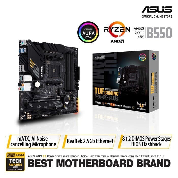 ASUS TUF B550M Plus Gaming (Socket AM4)