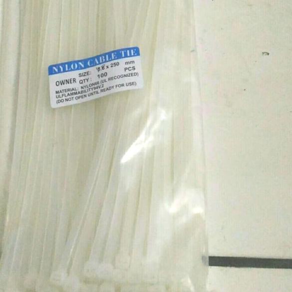 

♗ Kabel Tis Kabel Ties Pengikat Kabel 4,8 x 25 cm Putih ♨