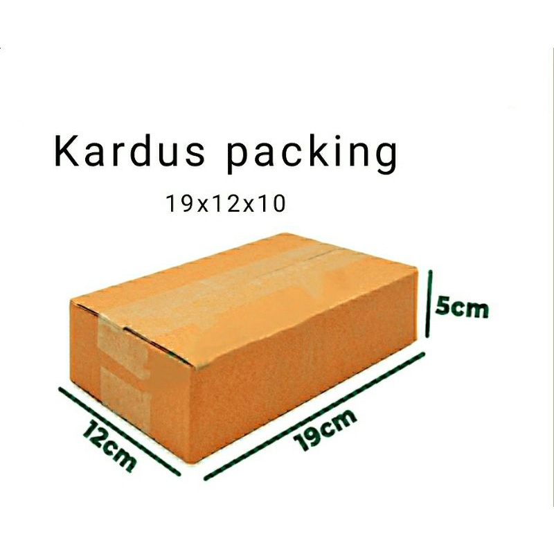 Termurah kardus kecil Uk 19x12x5 / kardus packing olshop cokelat