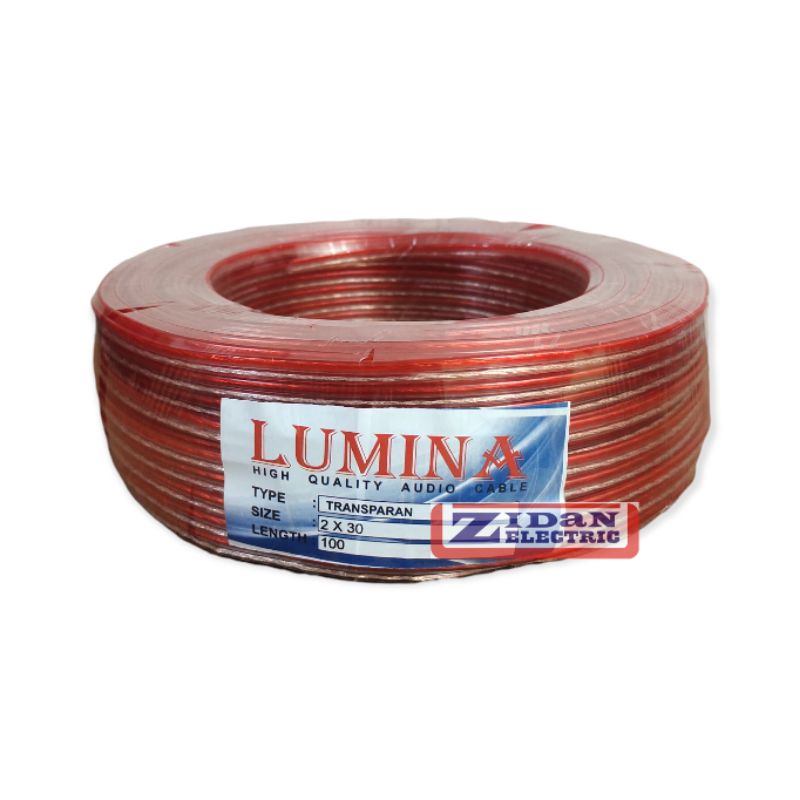 Kabel Listrik Transparan 2x30 90m Full Lumina