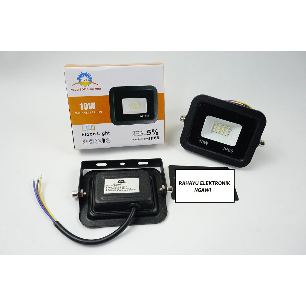 Jual LED KAP / LAMPU SOROT / TEMBAK AC 220V NECO SOE 10 WATT Shopee