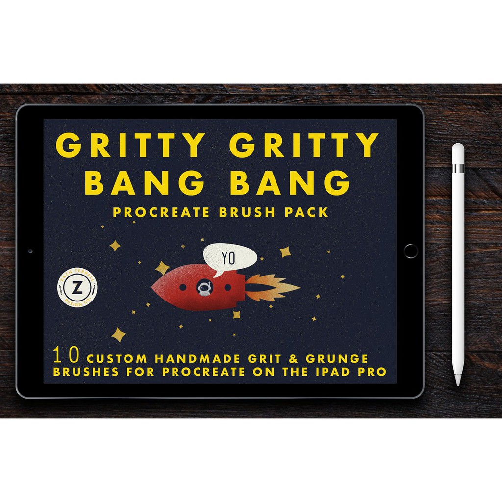 Procreate Brush - Procreate Texture Brush Pack Gritty Gritty Bang Bang