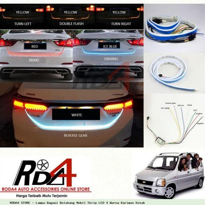Lampu Bagasi Belakang Mobil Strip LED 4 Warna Karimun Kotak rod4 Ayo Beli