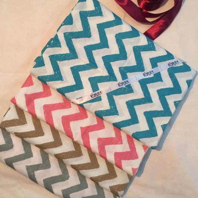 jilbab segi empat chevron