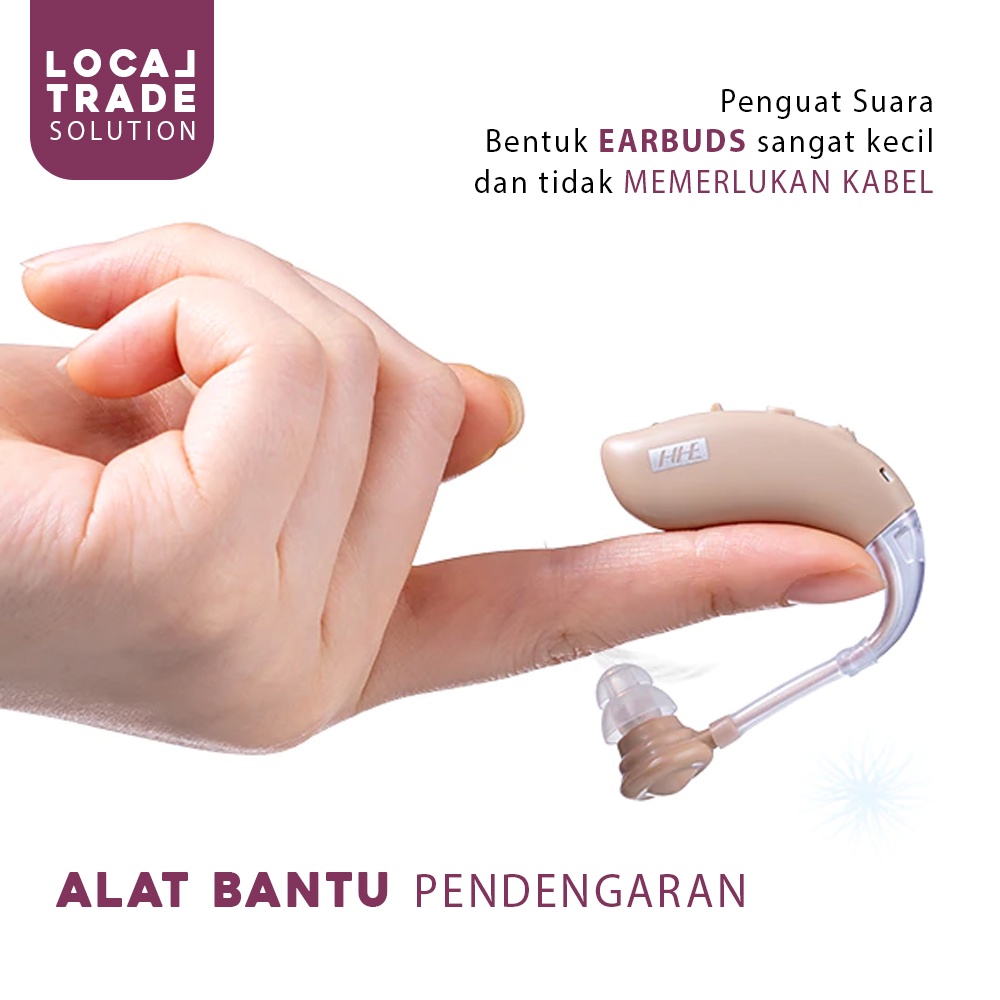 Alat Bantu Dengar Telinga Tuli Orang Tua Hearing Aid Pengeras Suara Tanpa Kabel Penguat Suara Untuk Mendengar