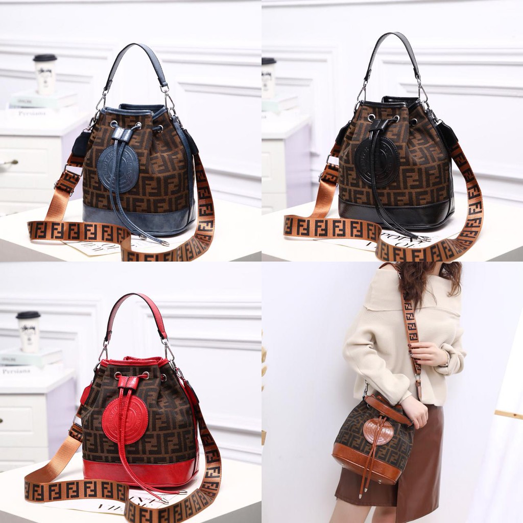Fendi Serut Bag 55508 2fungsi VIC BATAM TAS IMPORT TAS SELEMPANG MURAH TAS WANITA MURAH TAS FASHION