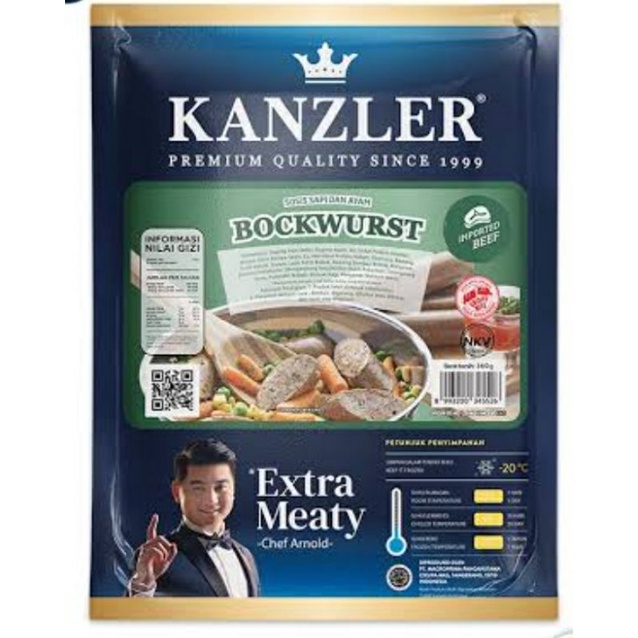 

Kanzler Sosis bockwurst 360 gr