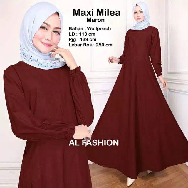 GAMIS POLOS MILEA | GAMIS MUSLIMAH