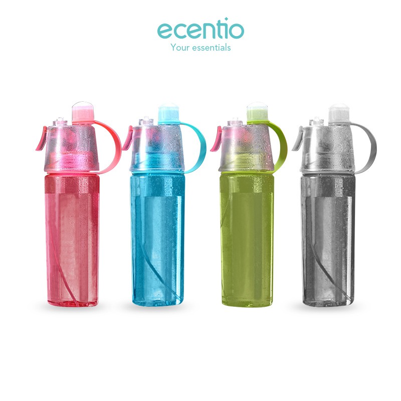 

Ecentio 600Ml Botol Sports Bottle Olahraga Minum Professional Spray
