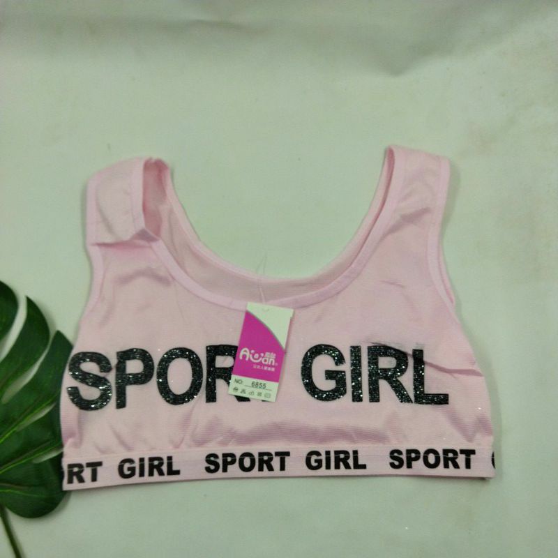 GROSIR 12 PCS Miniset SPORT GIRL Polos Tanpa Busa - ALEXA GROSIR