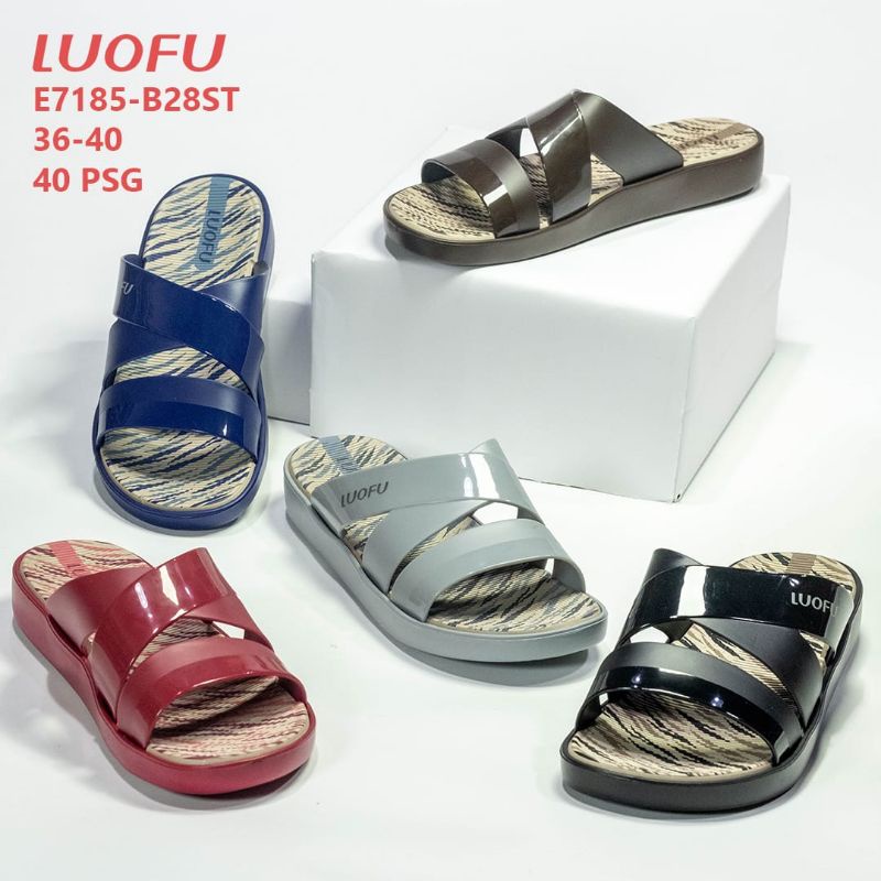 sandal slop loufu original/sandal slop cewek loufu original