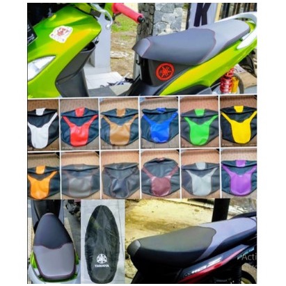 Kulit jok mio model XRIDE/sarung jok motor yamaha mio j/GT/soul gt/soul karbu/m3