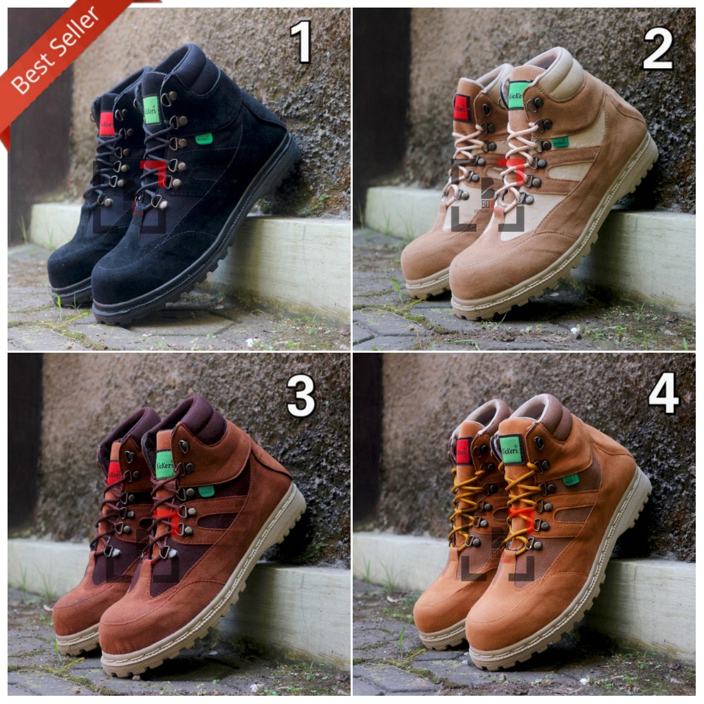 051220 (Bayar di Tempat) SEPATU BOOTS WANITA _KICKERS ORIGINAL_ MURAH SIZE 36-40 BARU