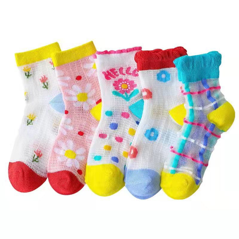 NEW Set kaos kaki bayi dan anak (1set isi 5 pcs) warna colourfull