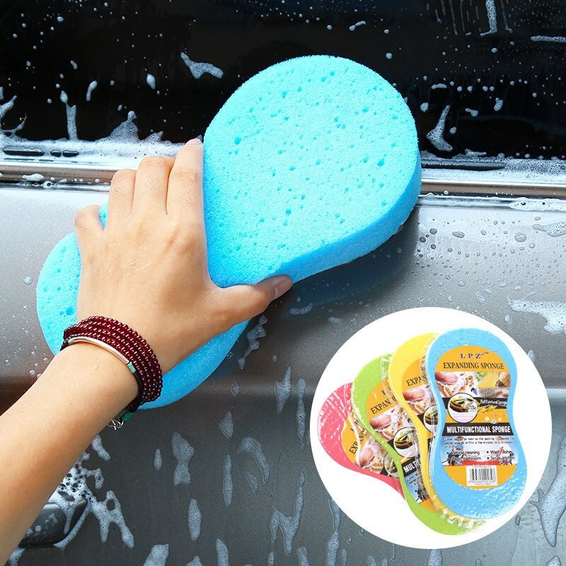 Expanding Smart Sponge Spons Spon busa compres Cuci mobil Motor Piring