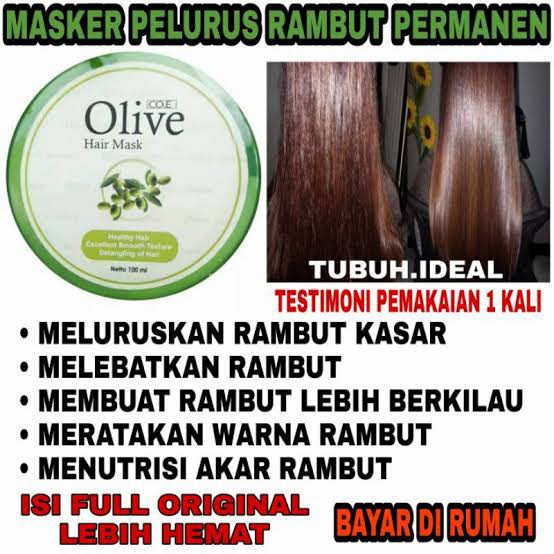 SYB Olive Hair Mask Vitamin Perawatan Rambut Rontok Dan Rusak - 100gr