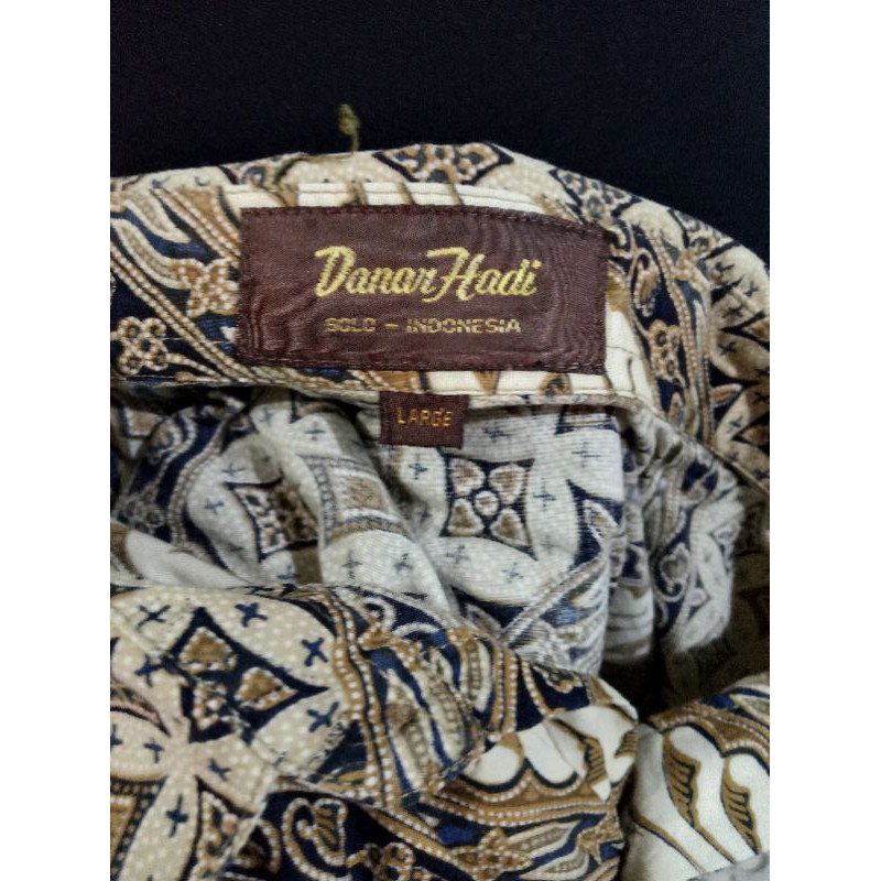 PRELOVED BATIK PRIA DANAR HADI ORIGINAL