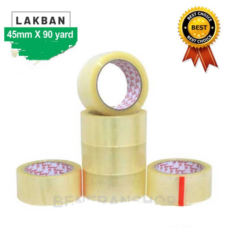 

lakban bening 45 mm x 90 yard isolatip isolasi opp
