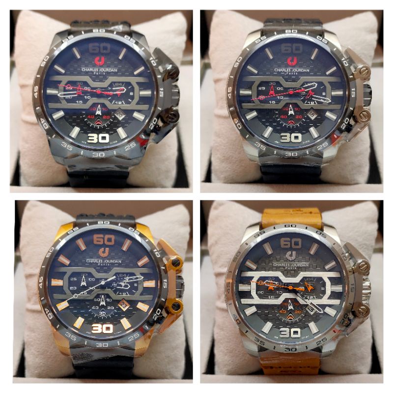 Jam Tangan Pria CHARLES JOURDAN Original CJ1044 Series