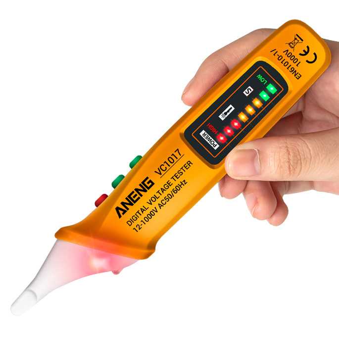 ANENG Tester Non Contact AC Voltage Alert Detector 12V-1000V - VC1017