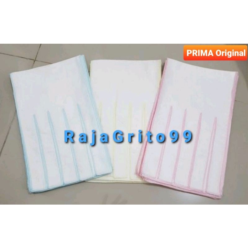 3 Pcs Gurita Bayi Super Premium putih polos PRIMA / Gurita Tali Super Premium / Grita Bayi Super Halus, Bhn Primis