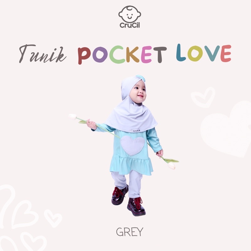 CruCil Tunik Anak Pocket Love &quot;Kantong Cinta&quot;