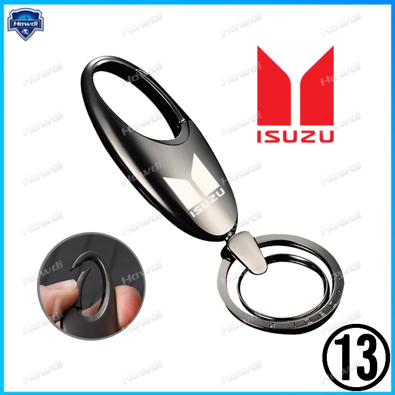 Set Gantungan Kunci Kreatif Bahan Metal Dengan logo Isuzu