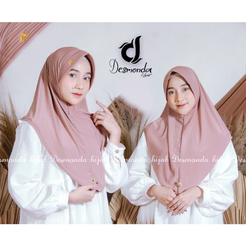 Hijab instan bergo pamela khimar penguin jersey Ori By Desmonda |FH_HIjab