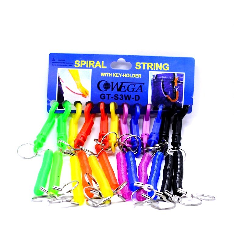 [COD] Gantungan Kunci Motor Spiral Anti Hilang Tali Per Elastis