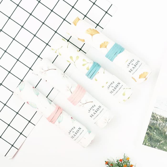 

Kotak Tempat Pensil Leaves Season Roll Up Pencil Case Bahan Kanvas
