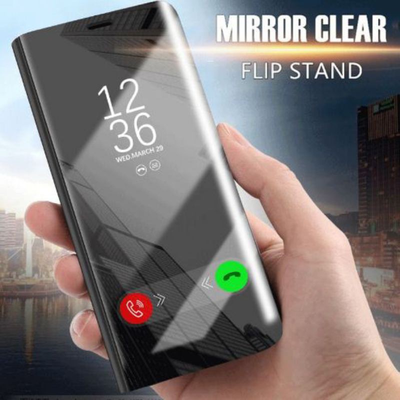 CASE SAMSUNG A72 CLEARVIEW MIRROR MAGNETIC AUTOLOCK ORIGINAL STANDING COVER