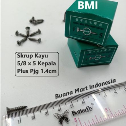 Skrup Kayu CHW 5/8 x 5 Plus (+) | Wood Screw CHW | Sekrup Kayu