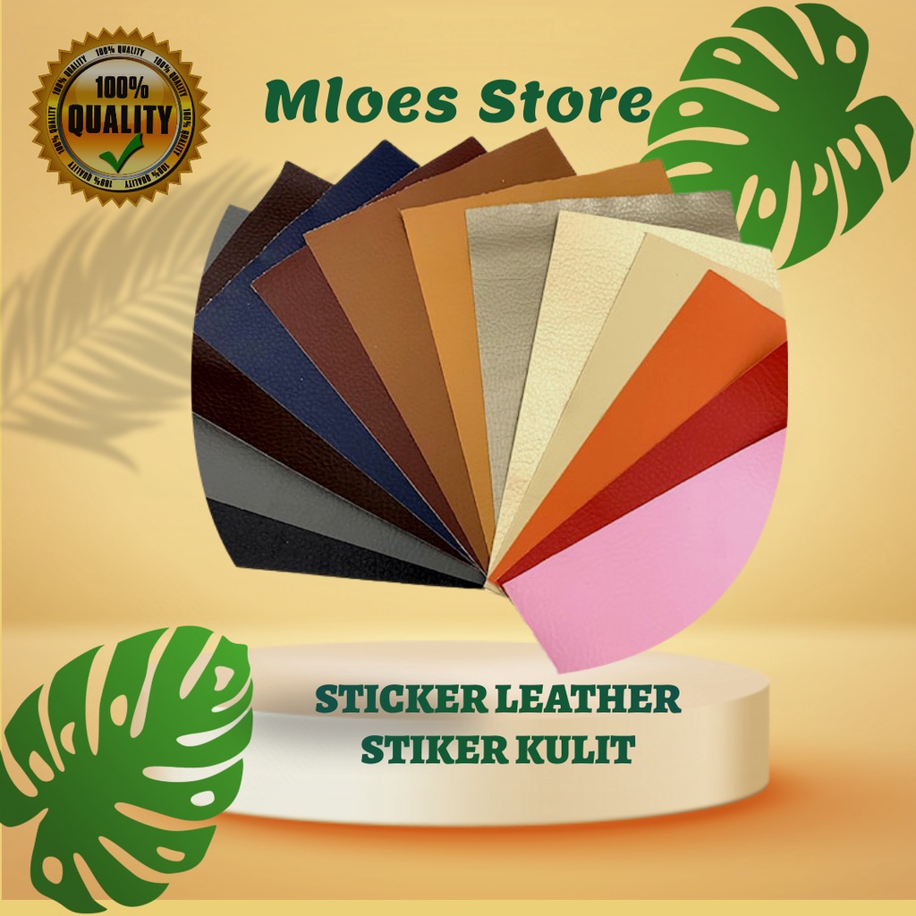 STICKER LEATHER BAHAN KULIT KUALITAS IMPORT UNTUK REPARASI SOFA JOK MOBIL MOTOR - STIKER KULIT MULTI