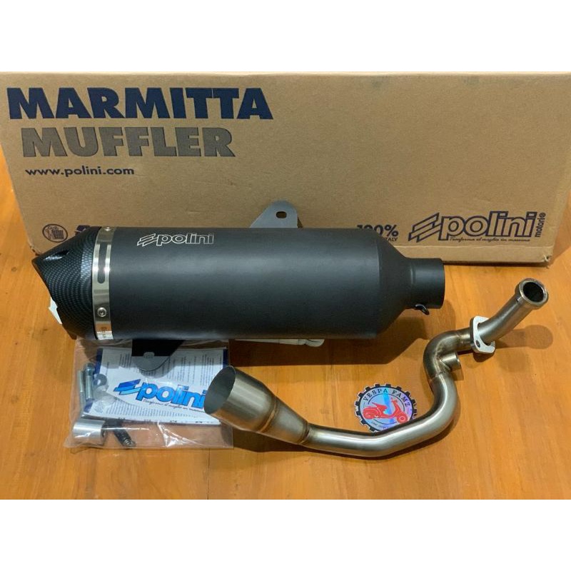 Knalpot Polini Fullsystem Vespa GTS 150 Iget