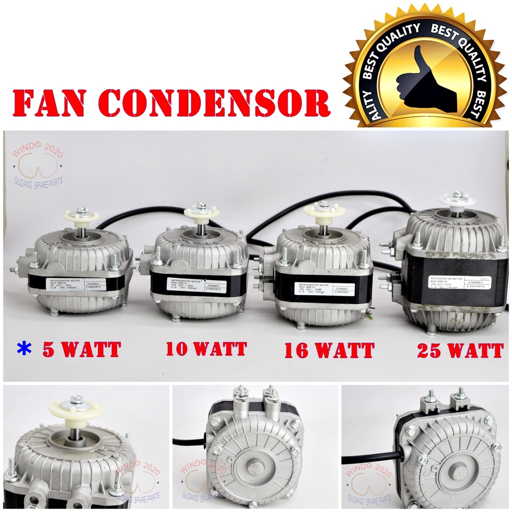 FAN CONDENSOR 5 WATT | MOTOR DINAMO KIPAS FAN KONDENSOR 5 WATT SHOWCASE , FREZEER , KULKAS