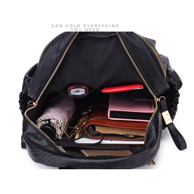 MURCE tas ransel wanita Backpack punggung import Sekolah Kuliah Kerja 090 - CARAMEL HOT ITEM