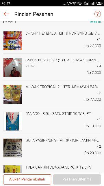 Tisu Nice Tulang. Isi  6 Pcs