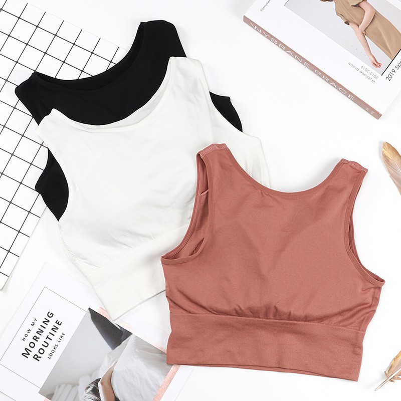 【 Bra Mall 】BM-054  Bra Sport Yoga Olahraga Pakaian Wanita Tank Top Model Crop