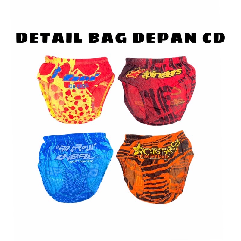 CD Celana Dalam Anak Laki Laki Bahan Adem / CD Celana Dalam Bokser Anak Cowok Superhero S M L