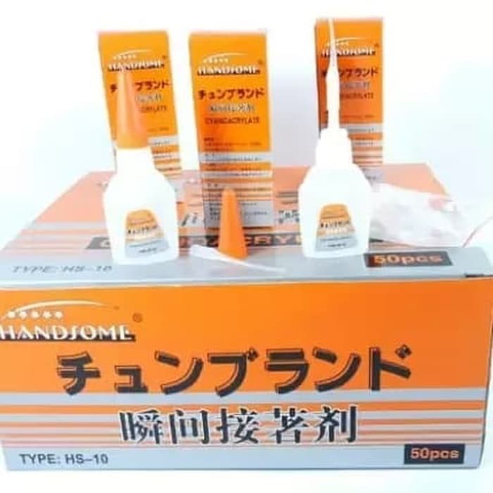 

Lem Cair Korea Handsome Cyanoacrylate Kuat Serbaguna Lengket Murah
